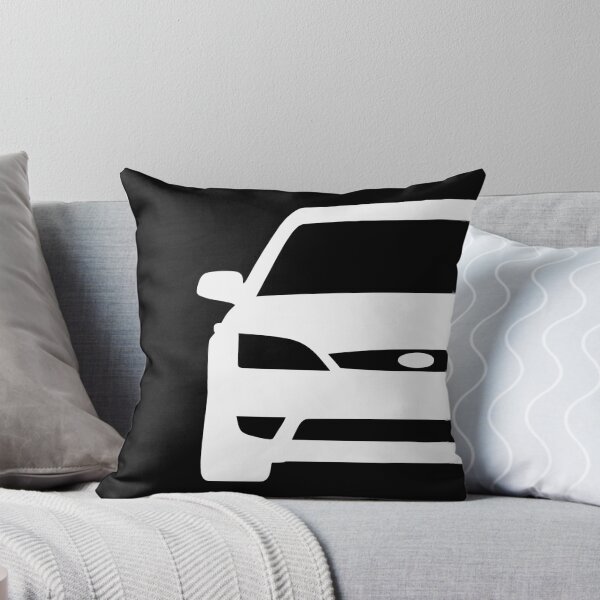 Item preview, Ford Mondeo Mk3 2003-2007 front squared white silhouette art designed and sold by EdimDesign.