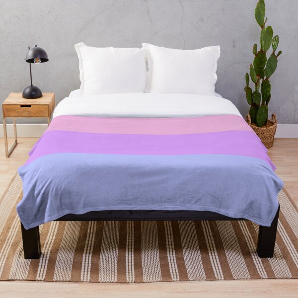 Pastel Bisexual Flag Throw Blanket