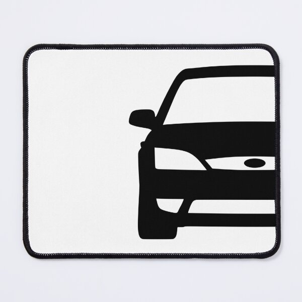 Item preview, Ford Mondeo Mk3 2003-2007 front squared black silhouette art designed and sold by EdimDesign.