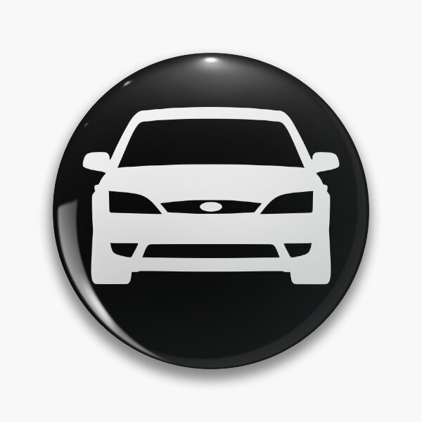 Artikelvorschau, Ford Mondeo Mk3 2003-2007 vorne weiß Silhouette Kunst entworfen und verkauft von EdimDesign.