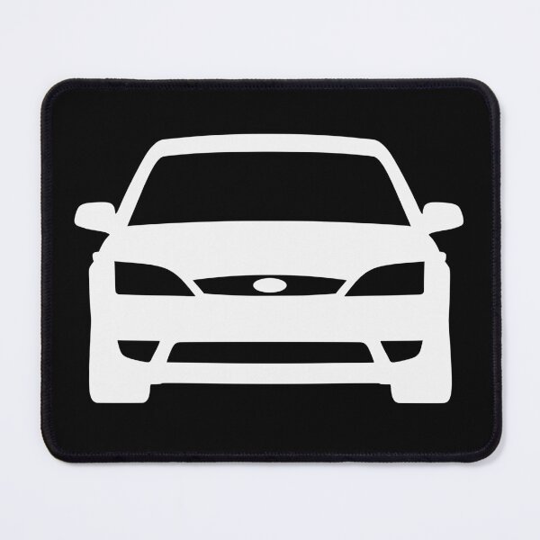 Item preview, Ford Mondeo Mk3 2003-2007 front white silhouette art designed and sold by EdimDesign.