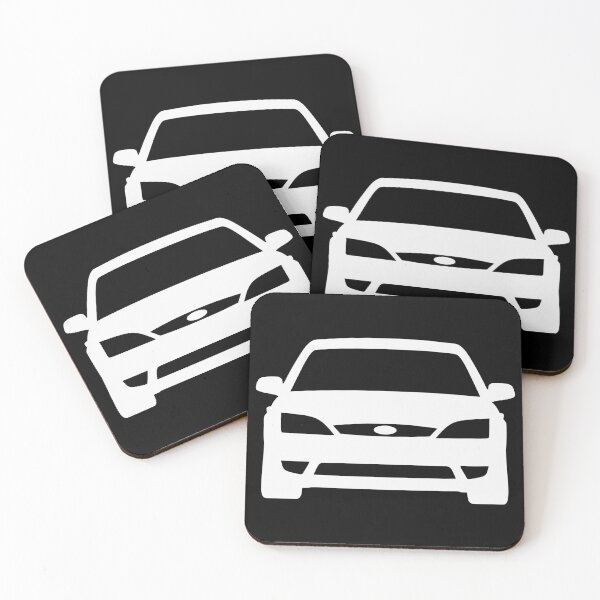 Item preview, Ford Mondeo Mk3 2003-2007 front white silhouette art designed and sold by EdimDesign.