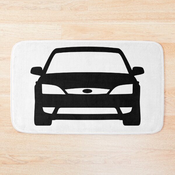 Item preview, Ford Mondeo Mk3 2003-2007 front black silhouette art designed and sold by EdimDesign.