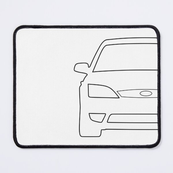 Item preview, Ford Mondeo Mk3 2003-2007 front squared black lined art designed and sold by EdimDesign.