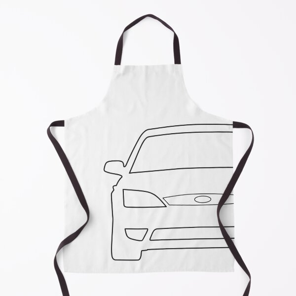 Item preview, Ford Mondeo Mk3 2003-2007 front squared black lined art designed and sold by EdimDesign.