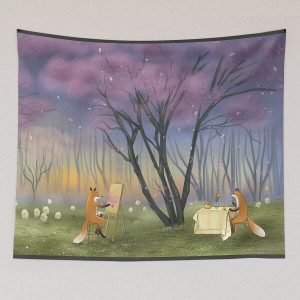 Item preview, Magical Tea Party With Foxes designed and sold by AnyaYasinska.