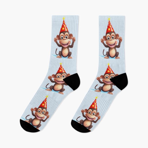 Item preview, Birthday party monkey chimpanzee designed and sold by DerSenat.