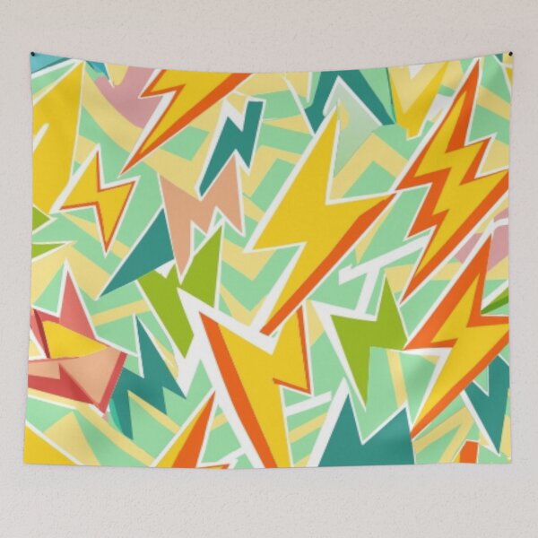 Item preview, Seamless Pattern of Vibrant Gold Neon Lights Flashing. designed and sold by SuraSu.