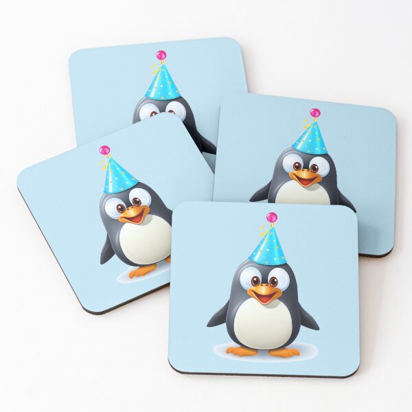 Item preview, Birthday party penguin designed and sold by DerSenat.