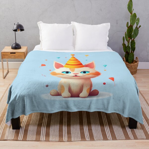 Item preview, Birthday party cat designed and sold by DerSenat.