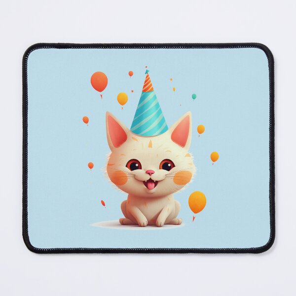 Item preview, Birthday party cat designed and sold by DerSenat.