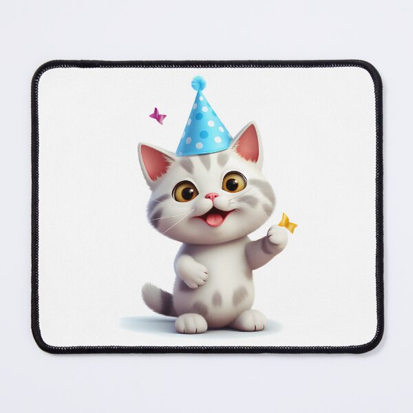 Item preview, Birthday party cat designed and sold by DerSenat.