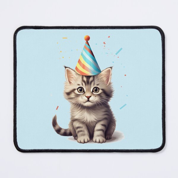 Item preview, Birthday party cat designed and sold by DerSenat.