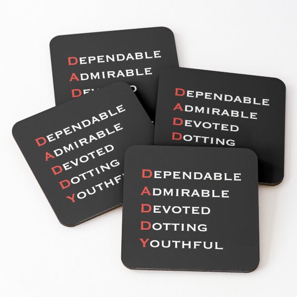 Item preview, DADDY acronym fathers day greeting designed and sold by Wolshebnaja.