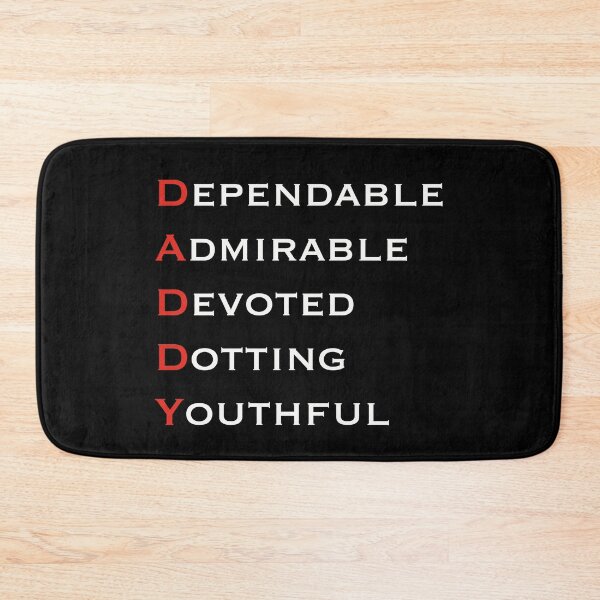 Item preview, DADDY acronym fathers day greeting designed and sold by Wolshebnaja.
