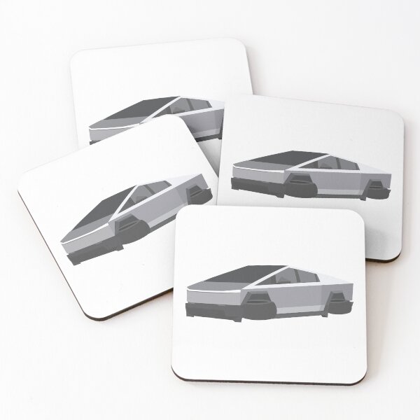 Item preview, Flying CyberTruck - tech | minimalist | tesla Stickers designed and sold by PoshPixel.