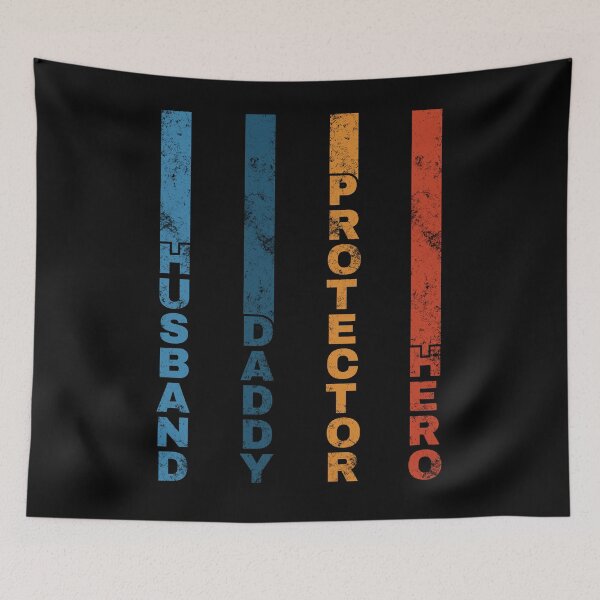 Item preview, Retro Husband Daddy Protector Hero Dad Father's Day Vintage designed and sold by KAYDEE01212 ✨.