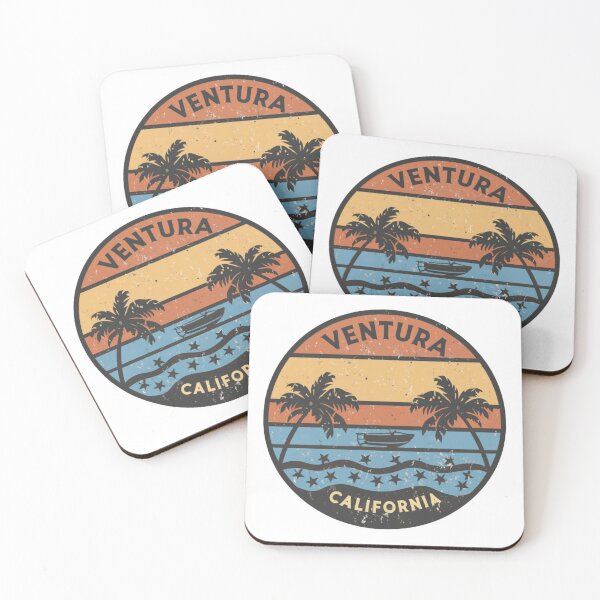 Item preview, Ventura, California | Sunset with stars in the sea designed and sold by CircinusStore.
