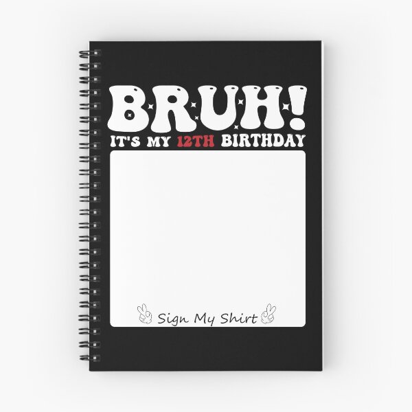 Item preview, 12 year old Groovy Bruh Its my 12th Birthday sign my designed and sold by MTRBSK11.