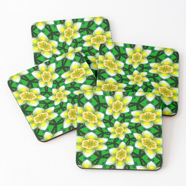 Item preview, Cute Yellow Plumeria Pattern designed and sold by Patternflower.