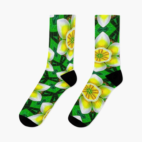 Item preview, Cute Yellow Plumeria Pattern designed and sold by Patternflower.