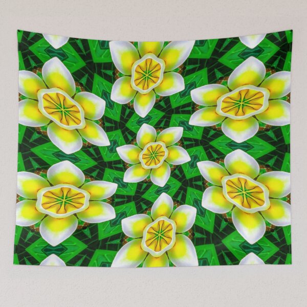 Item preview, Cute Yellow Plumeria Pattern designed and sold by Patternflower.