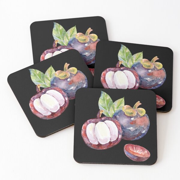 Item preview, Watercolor Mangosteen Fruit. designed and sold by tapilipa.