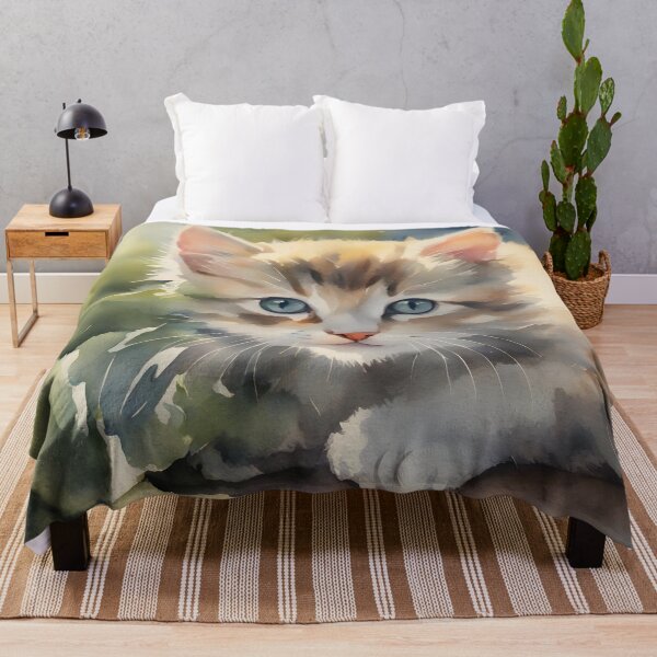 Item preview, Blue-eyed Kitten in Nature designed and sold by CalmnessbyChoice.