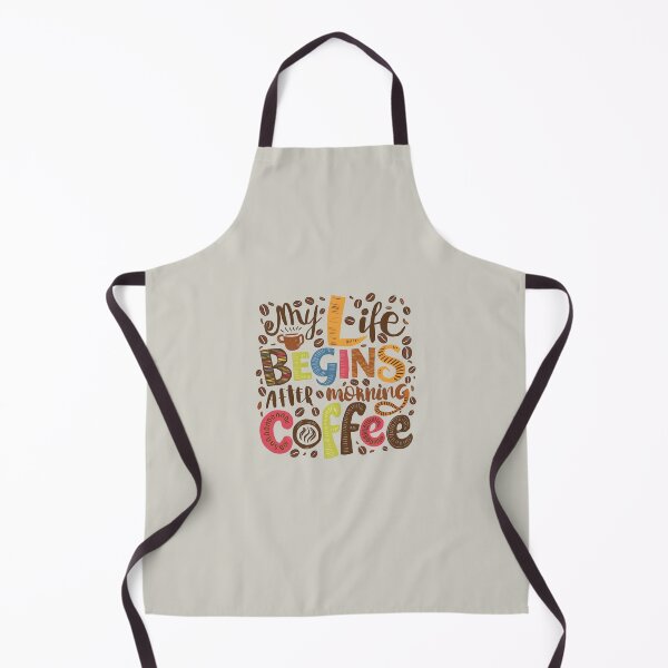 Item preview, My Life Begins after Morning Coffee, Funny Quotes designed and sold by Aissa6900.