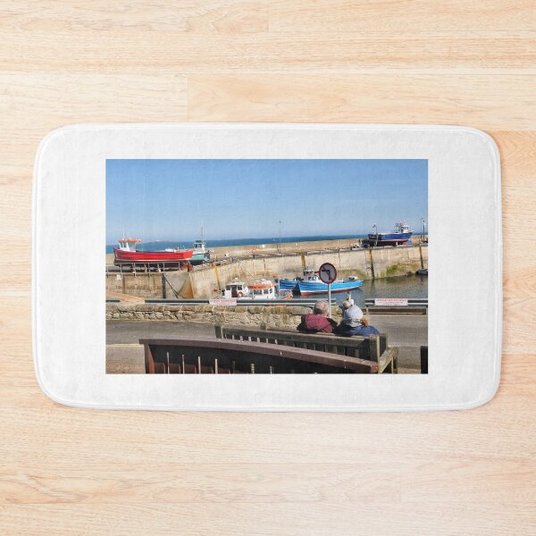 Item preview, A couple take in the harbour view - Seahouses, Northumberland designed and sold by Richard Flint.