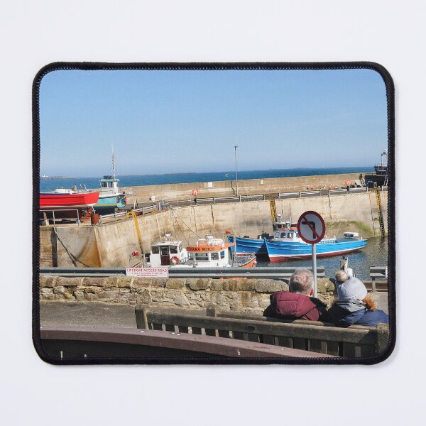 Item preview, A couple take in the harbour view - Seahouses, Northumberland designed and sold by Richard Flint.