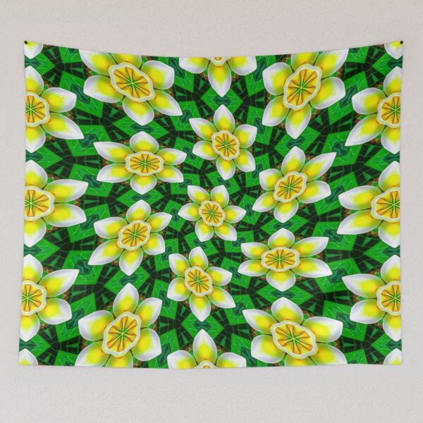 Item preview, Cute Yellow Plumeria Pattern designed and sold by Patternflower.