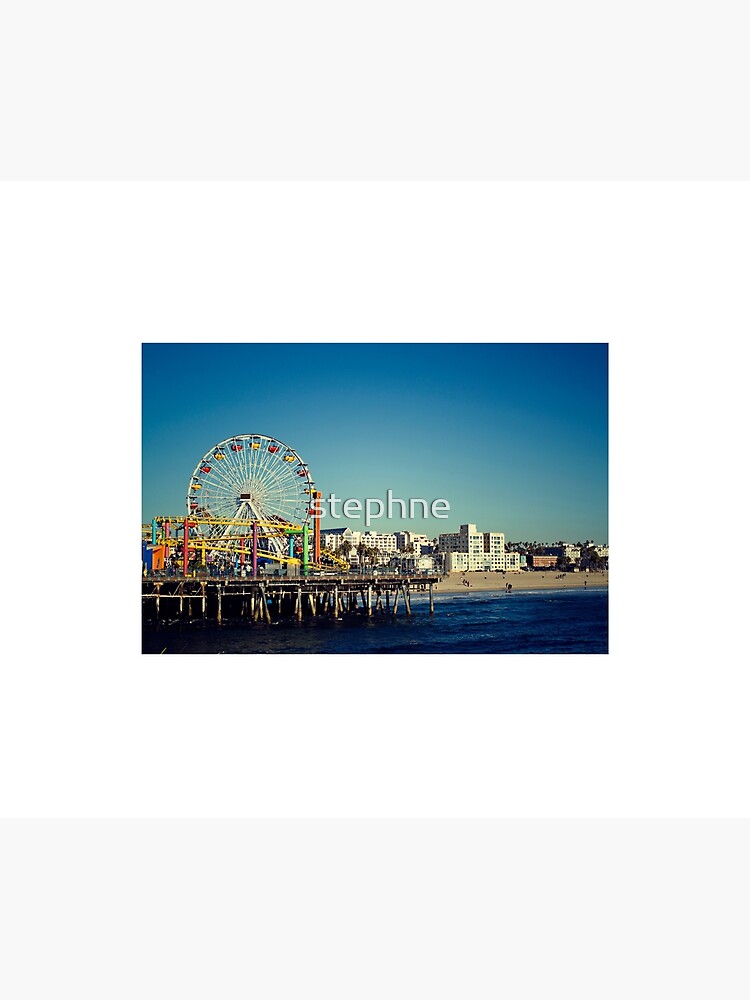 "Santa Monica Pier, Santa Monica, California" Tapestry by stephne