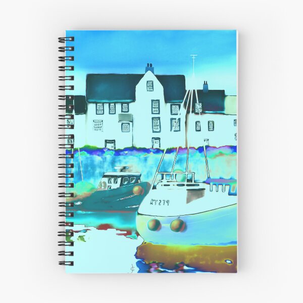 Item preview, Pittenweem harbour mixed media for charity designed and sold by JayTCee.