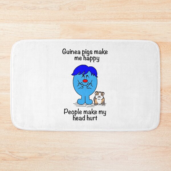 Item preview, Mr. Men Guinea Pigs Make Me Happy People Make My Head Hurt designed and sold by Scat the cat.