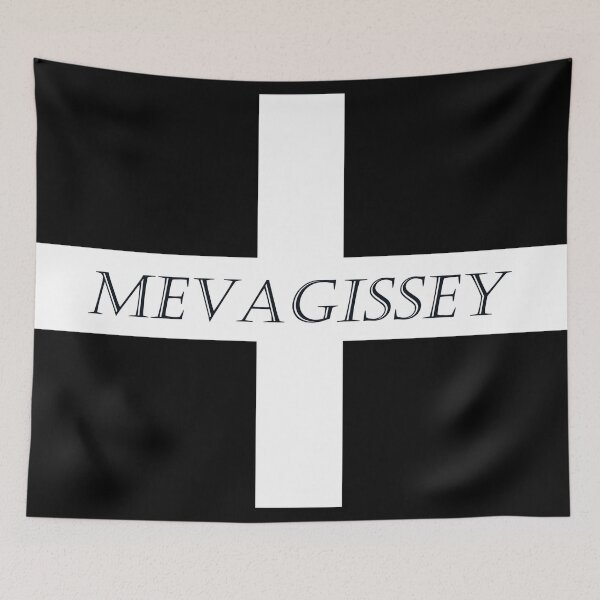 Item preview, Mevagissey on a St Piran Flag designed and sold by Terri Waters Photography & Design.