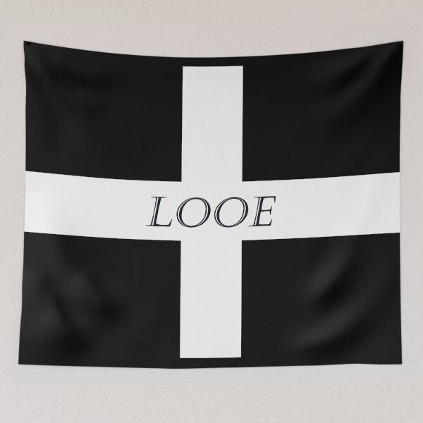 Item preview, Looe on a St Piran Flag designed and sold by Terri Waters Photography & Design.