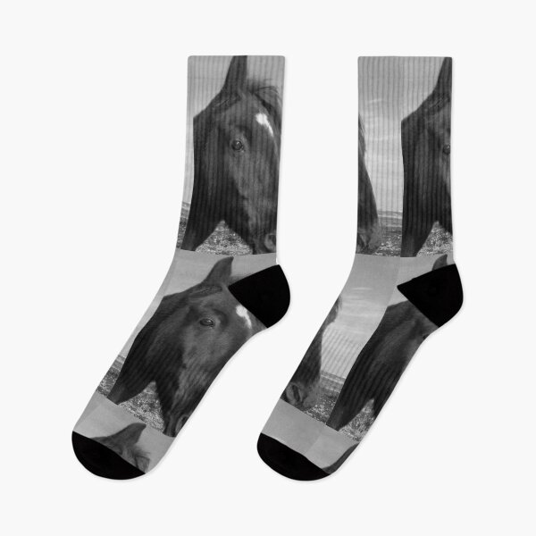 Item preview, Horsey Inishowen Black and White Vertical designed and sold by eddiebarronshop.