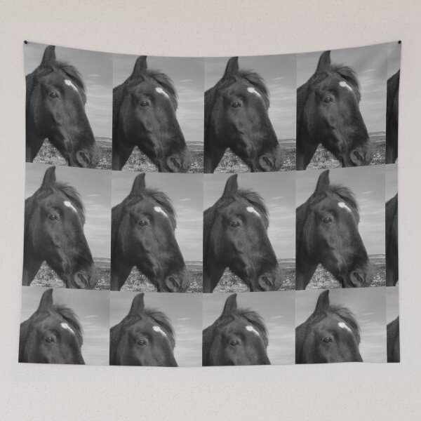 Item preview, Horsey Inishowen Black and White Vertical designed and sold by eddiebarronshop.