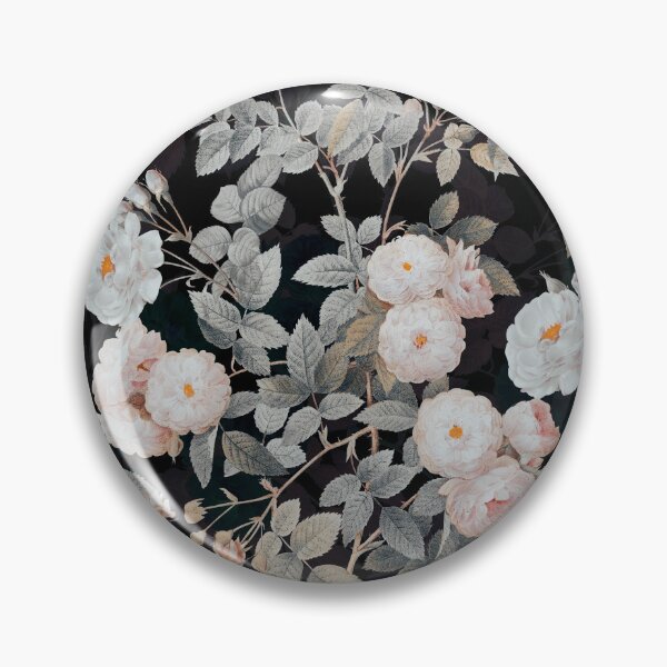 Item preview, Peach Roses Black Vintage Botanical Garden designed and sold by InovArtS.