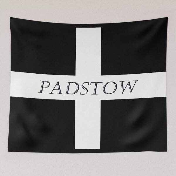 Item preview, Padstow on a St Piran Flag designed and sold by Terri Waters Photography & Design.