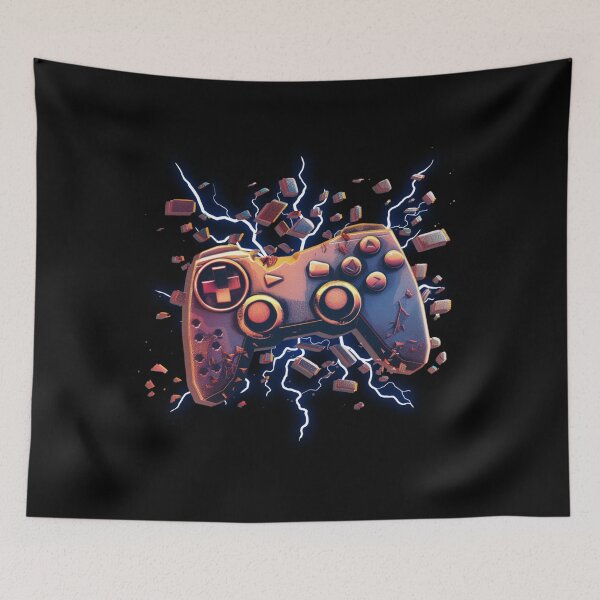 Item preview, broken controller press start designed and sold by FluxDesigner.