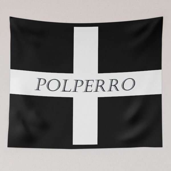 Item preview, Polperro on a St Piran Flag designed and sold by Terri Waters Photography & Design.