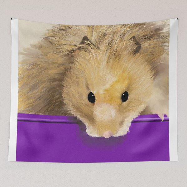 Item preview, hamster digital painting for charity designed and sold by JayTCee.