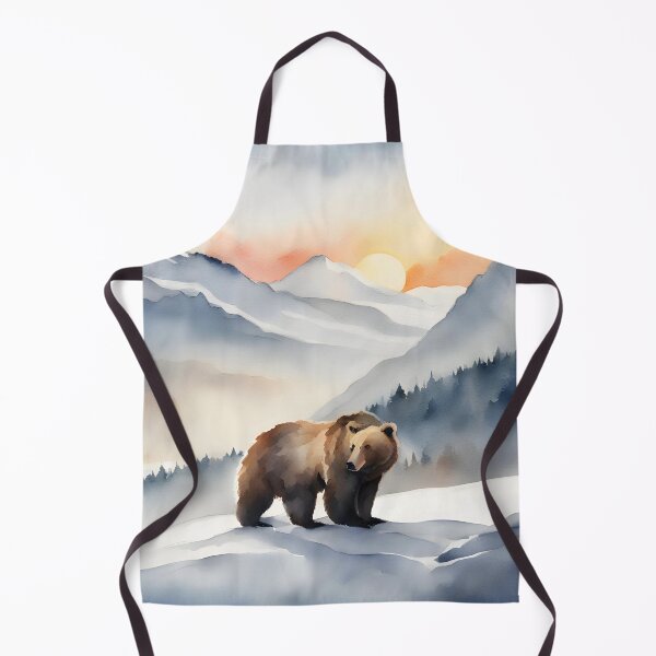 Item preview, Bear Walking in Snowy Mountains designed and sold by CalmnessbyChoice.