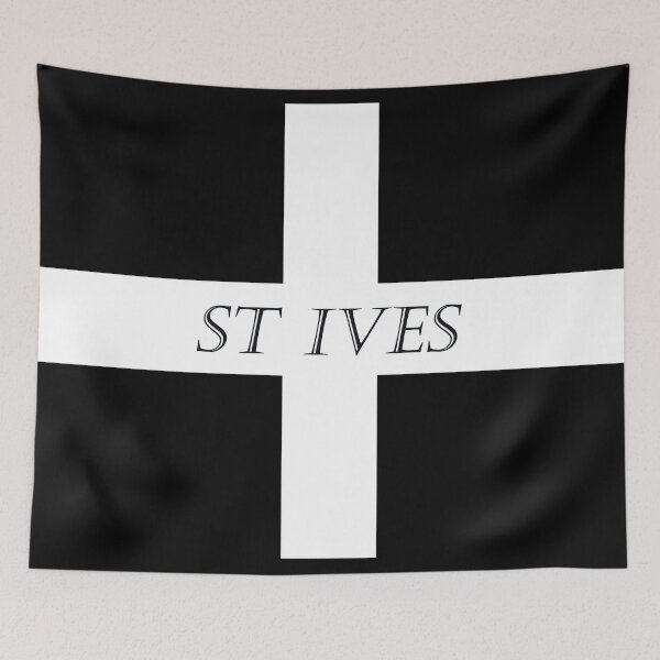 Item preview, St Ives on a St Piran Flag designed and sold by Terri Waters Photography & Design.