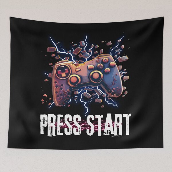 Item preview, press start broken controller designed and sold by FluxDesigner.