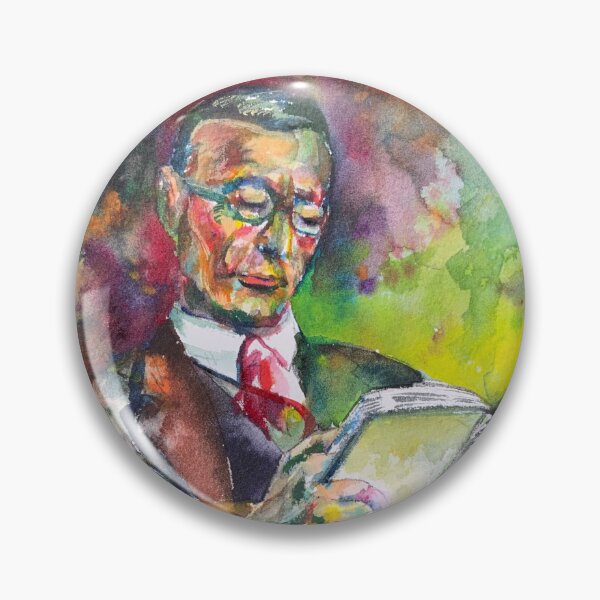 Item preview, HERMANN HESSE - watercolor portrait .9 designed and sold by lautir.