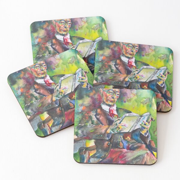 Item preview, HERMANN HESSE - watercolor portrait .9 designed and sold by lautir.