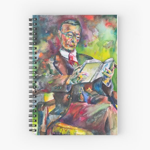 Item preview, HERMANN HESSE - watercolor portrait .9 designed and sold by lautir.
